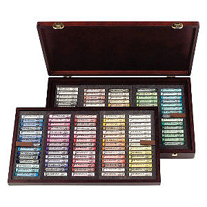 Giz Pastel Seco Soft Rembrandt Talens 150 Cores - Estojo Madeira