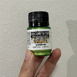 Tinta Decorfix 150 Metálica Corfix - 404 Verde Glacial (37 ml)