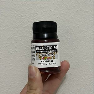 Tinta Decorfix 150 Metálica Corfix - 488 Vermelho Country (37 ml)