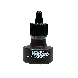 Tinta Pigmentada para Desenho e Caligrafia Higgins 29,6ml - Brown (Marrom)