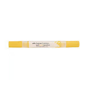 Marcador Multisuperfície MultiMark Ponta dupla 1,0mm e 3,0mm Faber-Castell - Amarelo