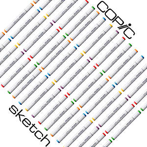 60x Marcadores Copic Sketch Ponta Dupla *A ESCOLHER*