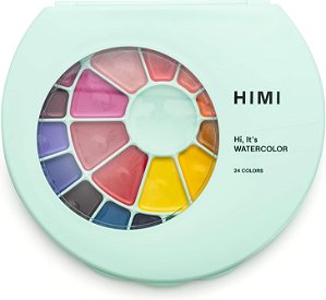 TINTA AQUARELA HIMI 24 CORES SEMIÚMIDA C/PINCEL YSC190
