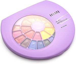 TINTA AQUARELA HIMI 38 CORES SEMIÚMIDA C/PINCEL YSC189
