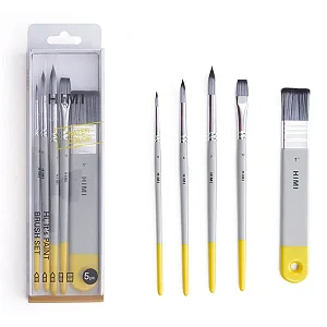 Kit de Pincéis Himi para Guache - 5 Unidades