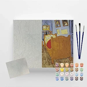 Tela Numerada 40X50cm - Quarto em Arles - Arte Terapia