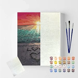 Tela Numerada 40X50cm - Love - Arte Terapia
