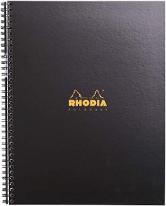 Rhodia Caderno Note Book Capa Preta A4+, Preto