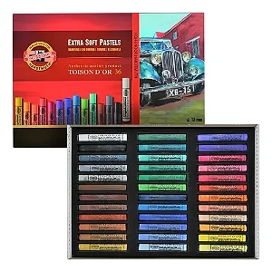 Pastéis Extra Macios Toison D'or Koh-i-Noor - 36 Cores