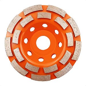 Disco Desbaste Duplo Diamantado Concreto Mármore 115x22mm