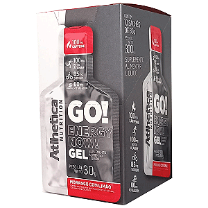 Go Energy Now Gel Caixa com 10 Sachês de 30g - Atlhetica Nutrition