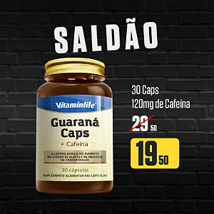 Guaraná Caps 60 mg 120 caps - Vitaminlife