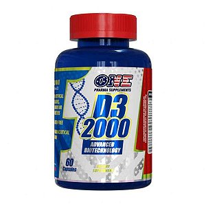 Vitamina D3 2000 60 cápsulas - One Pharma 