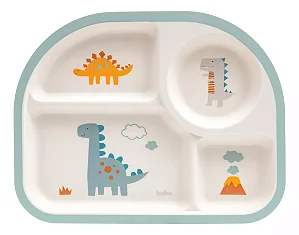 Prato Com Divisórias Magic Dino - Buba