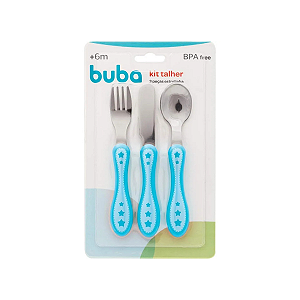 Kit talheres estrelinhas - Buba