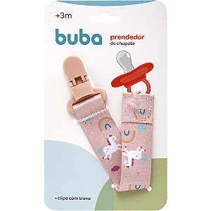Prendedor de Chupeta Com Trava Unicórnio - Buba
