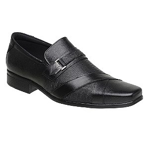 Sapato Social Masculino Couro Preto Torani SLZ