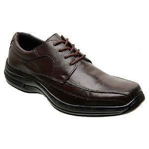 Sapato Casual Masculino Marrom  Confort Macio Couro Legítimo Numeração 33 ao 46