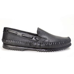 Mocassim Masculino Couro Legítimo Preto