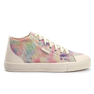 Tênis Cano Alto Feminino Tie Dye Colorido - Loja Santa Fé Calçados  Masculinos e Femininos Franca