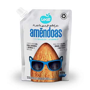 NANOCREME AMENDOAS LEATT 450G - Rende 6,5 litros