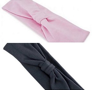 Faixa / Fita com nó para balé - Capézio - Preto / Rosa