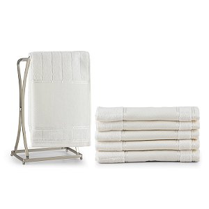 Kit 06 toalhas Bellarte Social Para Lavabo Nude