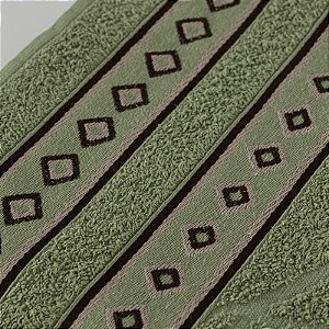 Kit 02 Toalhas de Banho Avulsas Bloom Verde e Vermelho