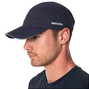 BONÉ TRACK&FIELD REFLETIVO COM PROTEÇÃO SOLAR AZUL NOTURNO UV TECH - AZUL NOTURNO UNICO