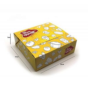 Embalagem Box Para Delivery Antivazamento Bon Appetit M - 25 Unidades