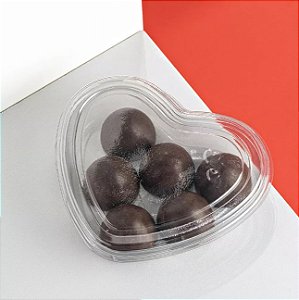 Embalagem pote coração com tampa 260ml Galvanotek G 620 - 10 unidades