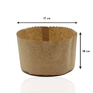 Forma forneável para panetone 1 KG - 100 unidades