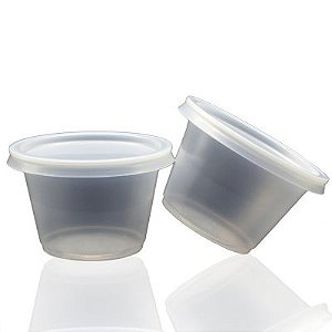 Pote para gelatina com tampa 100ml - 100 unidades