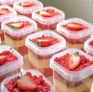 Pote Quadrado com Lacre 500ml - 10 unidades