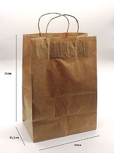 Sacola de Papel G 26x17.5x33 - 20 unidades