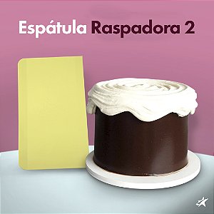 Espátula Raspadora Modelo 02 Rosa Bebê - 1 Unidade