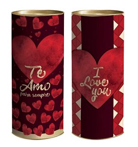 Lata 9x20cm Amor Eterno - 1 Unidade