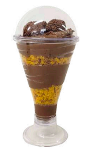 Copo Acrílico Confeiteiro Com Tampa Bolha 300ml - 1 Unidade