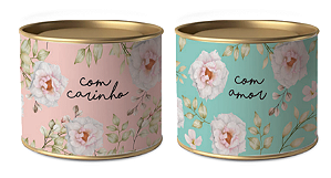 Lata 10x7cm Zara Composê - 1 Unidade