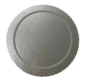Cake Board Laminado Prata 28cm - 1 Unidade