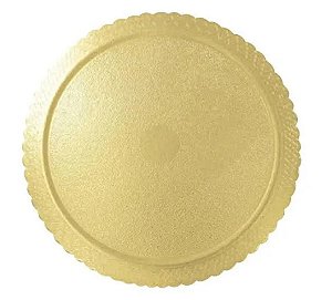Cake Board Laminado Dourado 24cm - 1 Unidade
