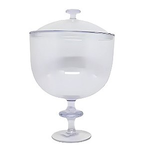 Taça Acrílica Americana com Tampa 1.250ml - 1 Unidade