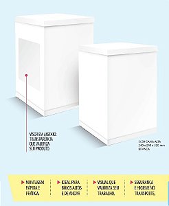 Caixa Alta Com Tampa 24x24x32 - 1 Unidade