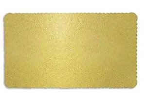 Cake Board Retangular Ouro 35x20 - 1 Unidade