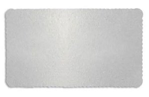 Cake Board Retangular Prata 35x20 - 1 Unidade