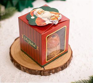 Caixa Pop Up com Visor Mini Panetone 250g - 1 Unidade