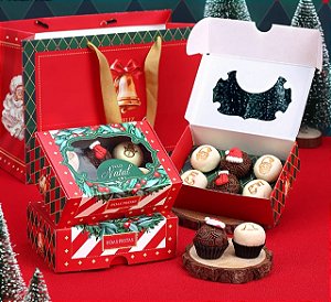 Caixa para 6 Doces Vintage - 1 Unidade