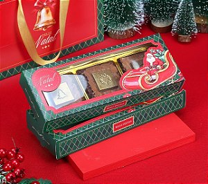 Caixa para 3 Pães de Mel com Blister Vintage - 1 Unidade