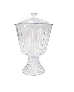 Taça Confeiteiro Com Tampa Acrílica 1.250ml - 1 Unidade