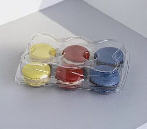 Embalagem Plástica 6 Doces Confeitaria Cristal G 06 - 150 Unidades